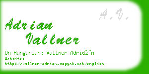 adrian vallner business card